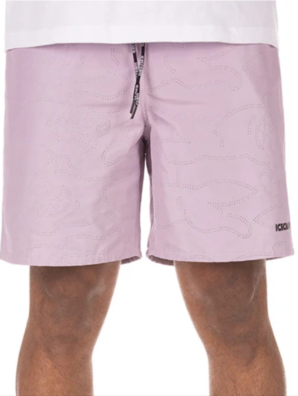 Ice Cream Men Running Dog lavender frost Shorts Mens Size Medium